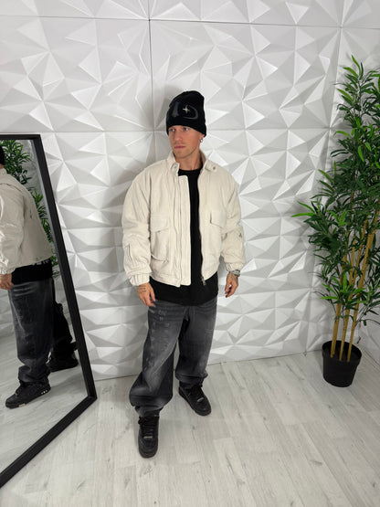 BOMBER CROPPED CAMOSCIO