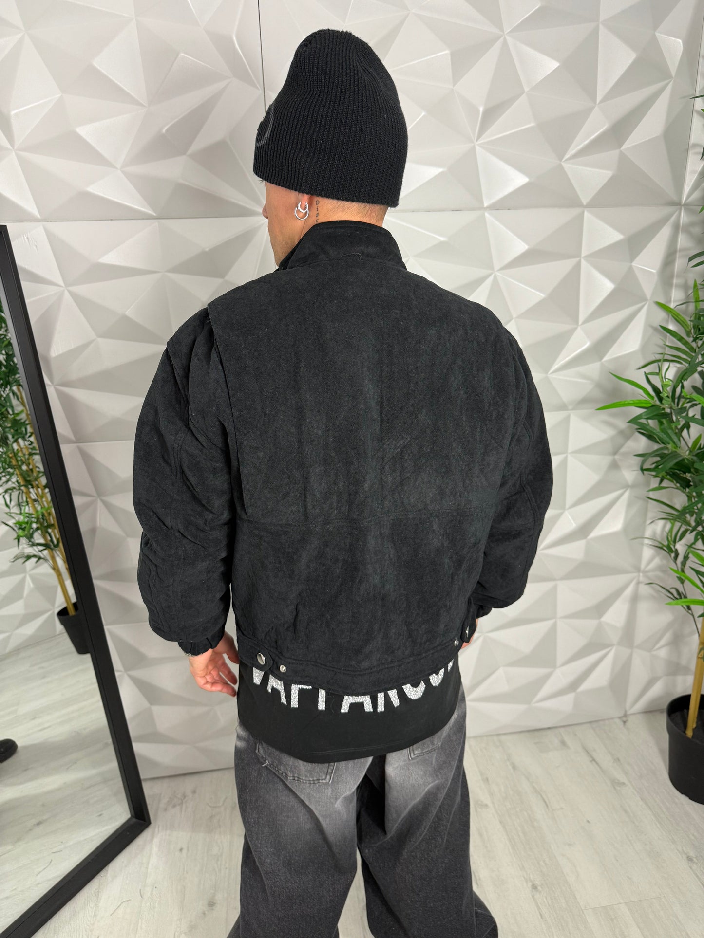 BOMBER CROPPED CAMOSCIO